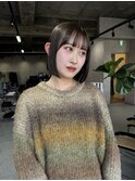 ボブヘア*透明感カラー