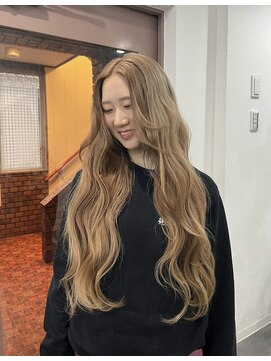 セレーネヘアー 難波店(Selene hair) milk tea color