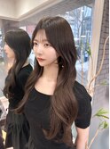 【ロングヘア 韓国ヘア　前髪あり　#35】#渋谷駅#韓国#髪質改善