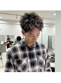 スパイキーショート×ピンパーマ