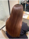 チェリーブラウン驚くほどなめらか。触れたくなる美髪