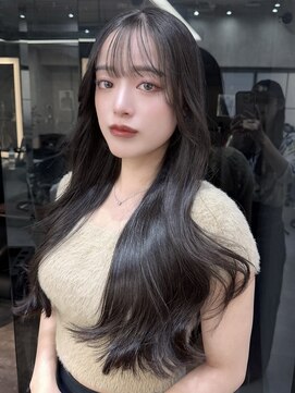 ロンドアヴァントゥス 池袋(Lond aventus) ミニウルフレイヤーカット顔周りカット前髪カット韓国ロング池袋