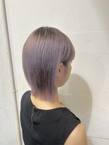 オーガニックマインド 坂戸 鶴ヶ島(organic+mind)&nbsp;秋色◎大人ブルバイオレット×小顔ボブ20代30代40代