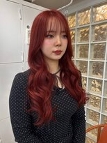 ペレ アネックス 大阪梅田茶屋町店(PELE ANNEX)&nbsp;ミディアムヘア/デザインカラー/フェイスフレーミング/梅田