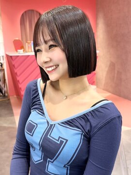 ロンドヴァリー 渋谷店(Lond vallee) ミニボブ×縮毛矯正