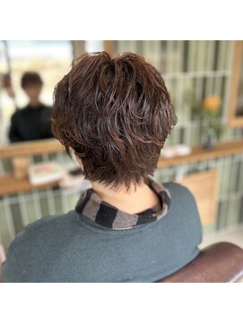 大人のショートパーマ