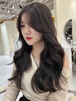 シェノン サントル(CHAINON CENTRE) 梅田/黒髪/クラゲヘアー/オリーブグレー/小顔/ココアベージュ