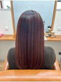 暖色ハイライトカラー【松山美容室】