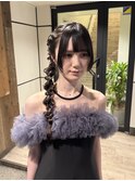 お呼ばれヘア/網下ろしヘア