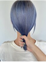 フウ(fuh)&nbsp;ブルー/ブルーシルバー/寒色/色落ちまで可愛い/ケアブリーチ