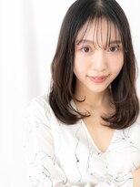 ドクターズサロン LAB 小山店 暗髪シースルーバング先パーマレイヤーロングf小山20代30代40代