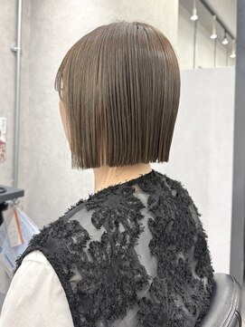 ヘアサロン ドットプラス 町田店(dot. plus) 【フジタアヤコ】大人ボブ×ミルクティーカラー