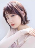 ピンクベージュミディ