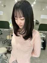 ルトワフクロマチ(Lutowa Fukuromachi) ダークパープル/ナチュラルショート/ミルクブラウン/夏/レイヤー