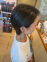 ポルム パプリカ(polum paprika)&nbsp;耳だしショート裾カラー大人ボブ似合わせカット前下がり