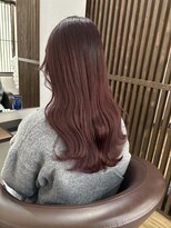 ルルズ(LULUS)&nbsp;ピンクブラウンピンクベージュブリーチ無しダブルカラー京都駅