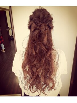 ムーブ&ラボール リボン付き、ハーフアップ！！