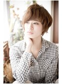 【ohana/表参道】大人かわいいモーブカラーくせ毛風小顔マッシュ