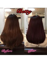 ヘアメイク ベティ(hair make Betty)&nbsp;レッドブラウンカラー