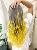 ヘアーグランデシーク(Hair Grande Seeek)&nbsp;エクステ50本　イエローグラデーション