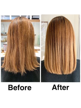 セラ バイ ユーレルム(SerA by U-REALM) ブリーチ毛に髪質改善 担当 森