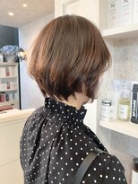 キャアリー(Caary)&nbsp;福山市美容室Caary人気  パーマ ショーボブひし形シルエット