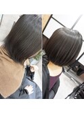 面を整えてツヤ髪・表面髪質改善ストレート/ミニボブ