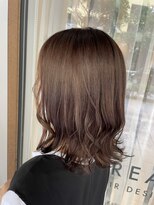 トリート 海浜幕張店(TREAT)&nbsp;ラベンダーブラウン×ミディアムボブ_海浜幕張