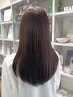 【全員】 カット+オーガニックカラー(リタッチ)+柔らか縮毛矯正
