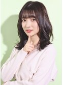 【変幻自在の万能ヘア】ナチュラルセミロング