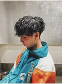波巻きパーマ