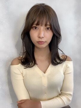 オリンテ バイ レシッド 表参道(orente by rcid) orente 表参道斜めバング×ショコラシルキーベージュ