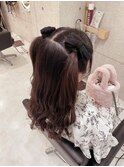 ハーフツイン/梅田ヘアセット