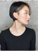 綺麗なショートヘア×顔周りハイライト◎