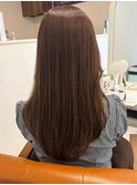 蒲郡ヘアカラー/ストレートヘア/透け感/ゆるふわ/ベージュ/美髪
