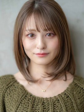 イオ 本厚木(io) 20代30代ミディアム韓国風レイヤーカット髪質改善トリートメント