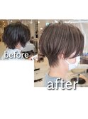トップふんわりハンサムショート