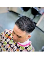 バーバーショップイシカワ(BARBER SHOP イシカワ)&nbsp;ハイスキンフェードアップバングスタイル