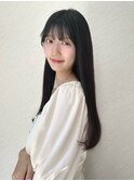 縮毛矯正×髪質改善◎黒髪ロング_艶ストレート[梅田]