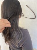 インナーカラー/グレー/シルバー/アッシュ/透明感/大人女性