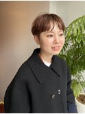 大人かわいい小顔ショートパーマ抜け感ベイビーパーマ