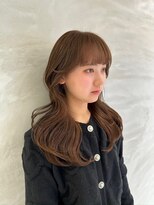 ネモネ バイ ミリー 梅田茶屋町(nemone by milly)&nbsp;マロンベージュレイヤーロング