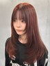 リタッチ（根元染め）＋トリートメント　￥6600