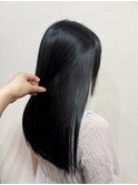 一時的に黒髪に♪インナーカラー/地毛風カラー