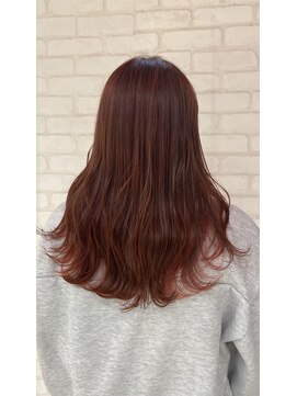 ビスイル 秋葉原店(Vis ill) ブリーチダブルカラーアプリコットオレンジレッド秋色韓国