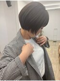 大人マッシュショート/ナチュラルカール/暗めカラー/西千葉