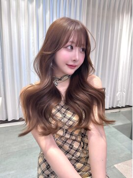 リリー(Lilley) ピンクブラウン×小顔レイヤー×韓国風巻き×髪質改善