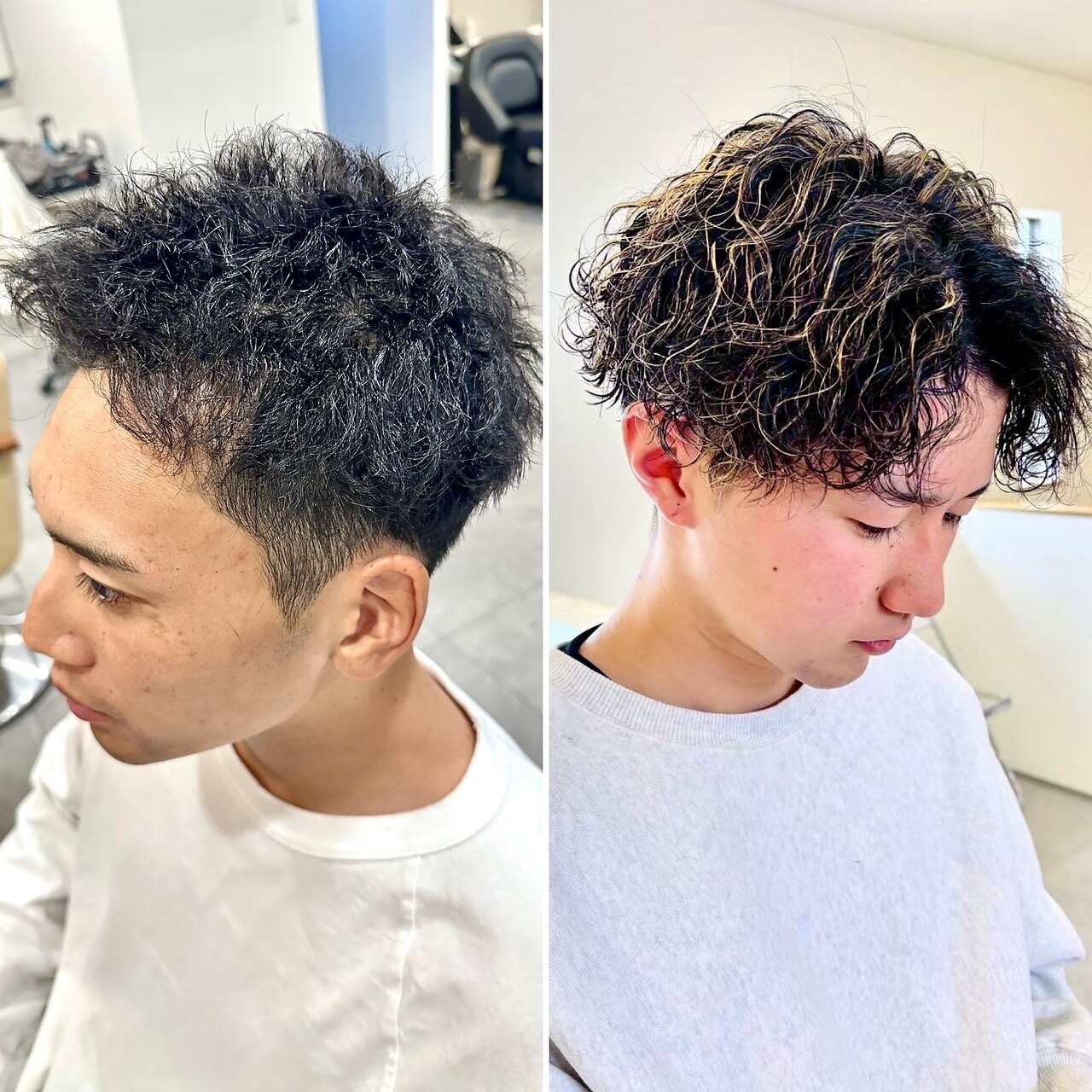 カット+パーマ全般+炭酸ダメージケア  平日\12100  土日祝￥13200