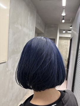 ラベンダーネイビーxエンドカラー