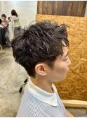 フェザー/サーフカール/センターパート/波巻きツイスパ
